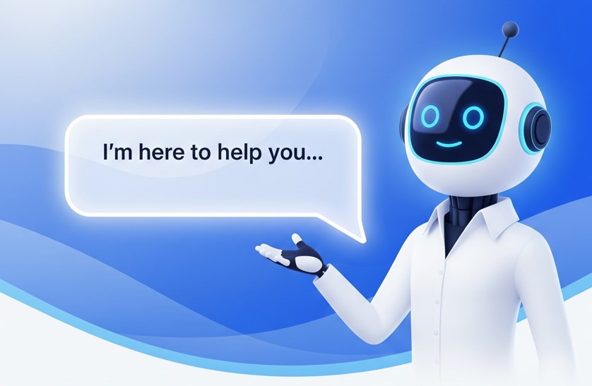 Illustration of LIFTTECH AI Chatbot interface for forklift support